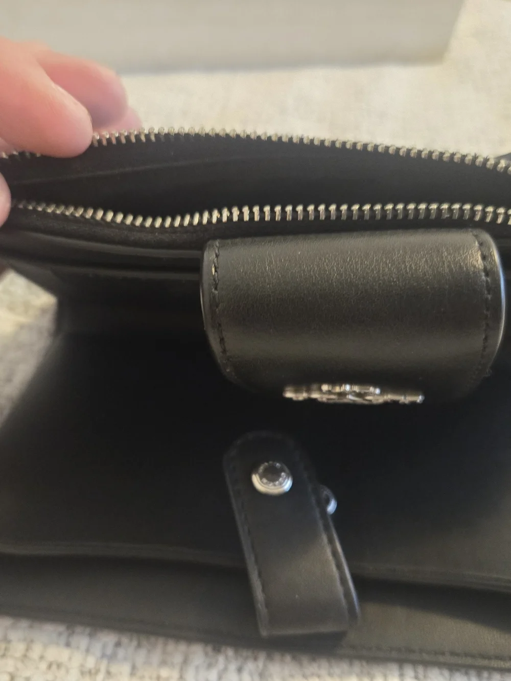 COACH Black Phone Wallet